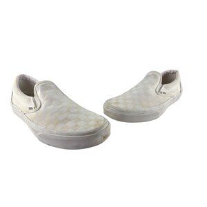 Vans Slip-On Tan Checkerboard Skate Shoe Men’s Size US 9.5 Women’s US 11 UNISEX